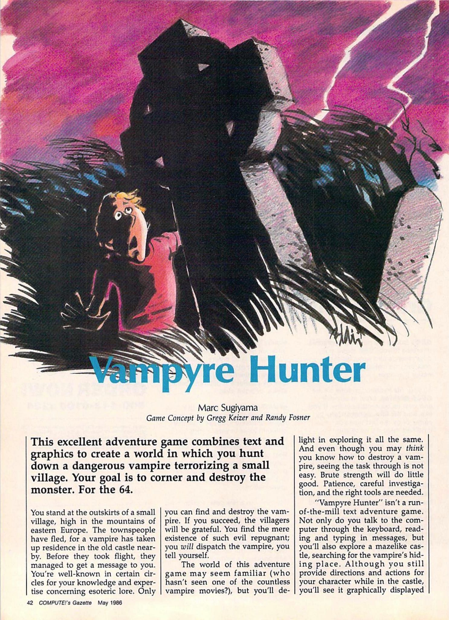 Exploring Vampyre Hunter (C64)